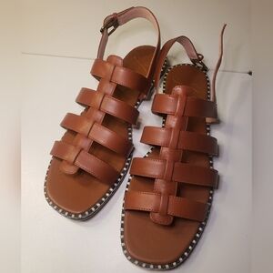 J. Crew Brown Leather Sandals